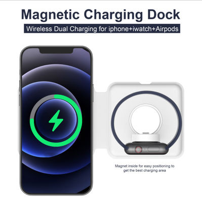 Super cienka składana bezprzewodowa ładowarka Magsafe Duo 15 W 2 w 1