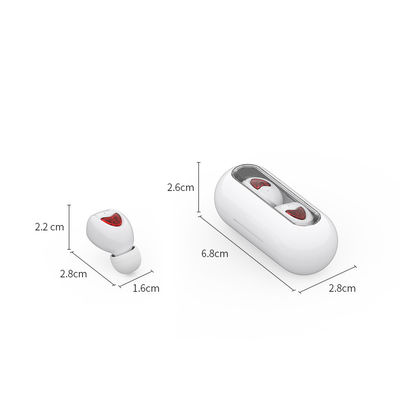 Połączenia stereo V5.0 Wodoodporne bezprzewodowe słuchawki douszne 500 mAh