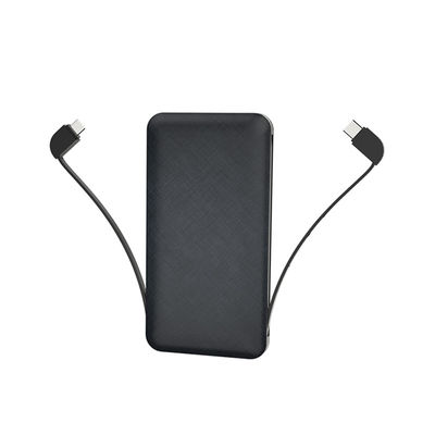 Wbudowany kabel 10000 mAh 210 g Ultra Slim Power Bank