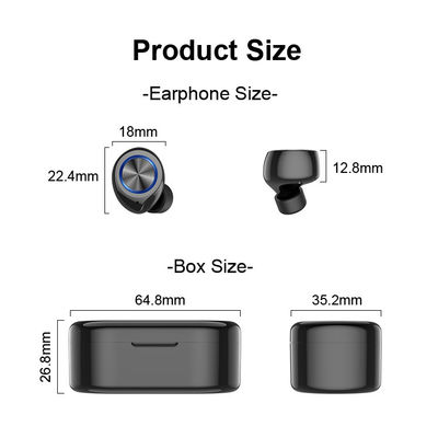 Fingerprint Touch TW80 55 mAh odporne na pot słuchawki Bluetooth