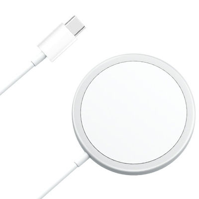 Przenośna ładowarka bezprzewodowa 3A 15W Szybka podkładka ładująca z kablem USB C.