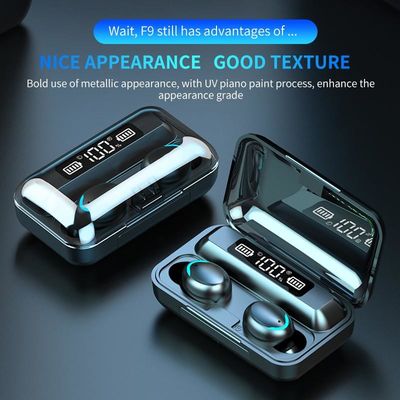 RoHs Tws Bluetooth 5.0 Słuchawki douszne STouch 9D Stereo F9 Prawdziwy bezprzewodowy zestaw słuchawkowy 5.0